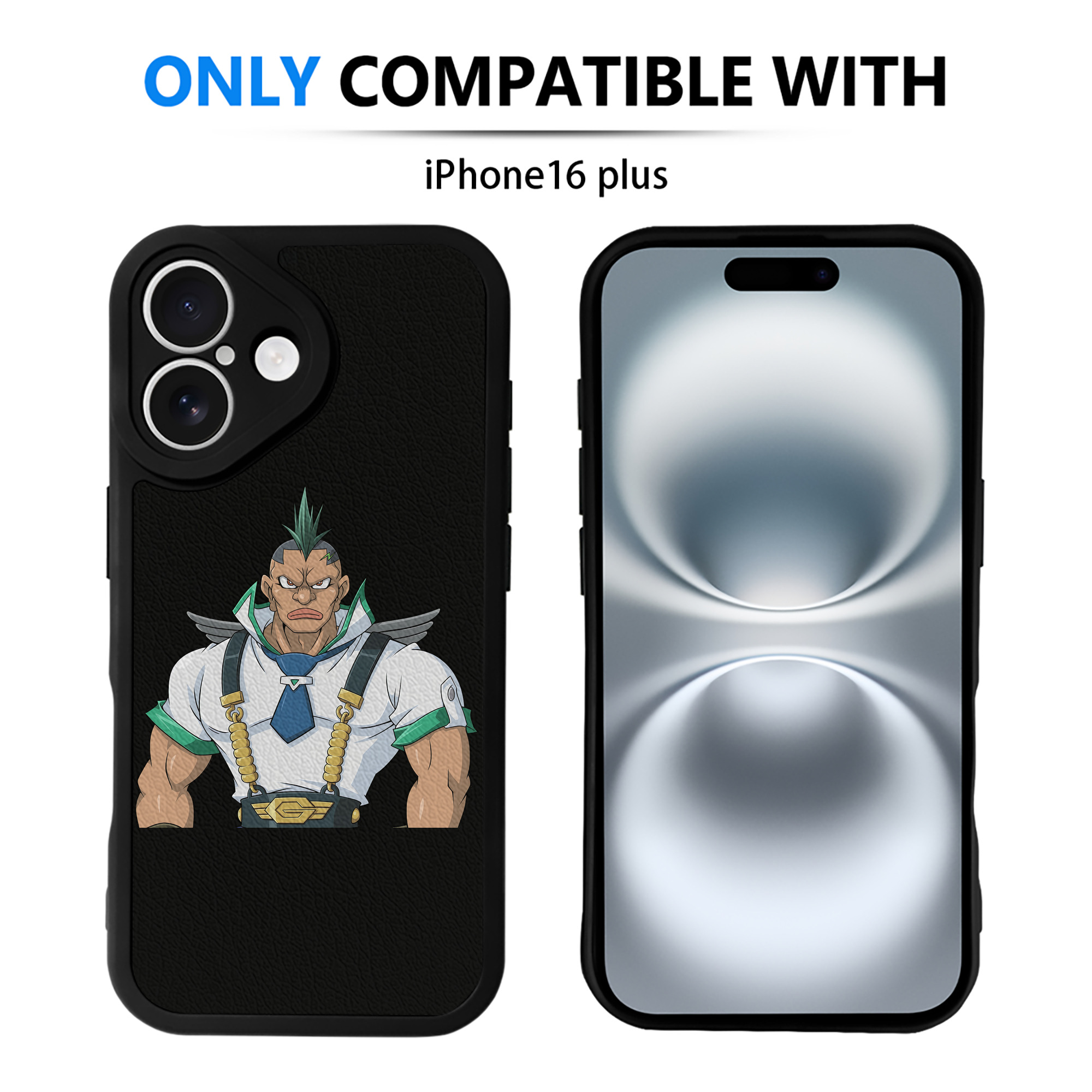 （画像用） 遊☆戯☆王 Yu-Gi-Oh! 【iPhone 16シリーズ対応】シリコンスマホケース（レザー調） 材質：シリコン
